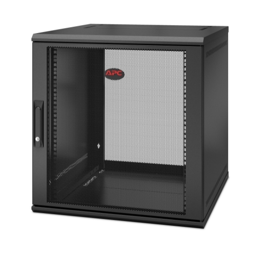 APC NetShelter 12U Wallmount Rack Enclosure Cabinet Single Hinged Server Depth New AR112SH6