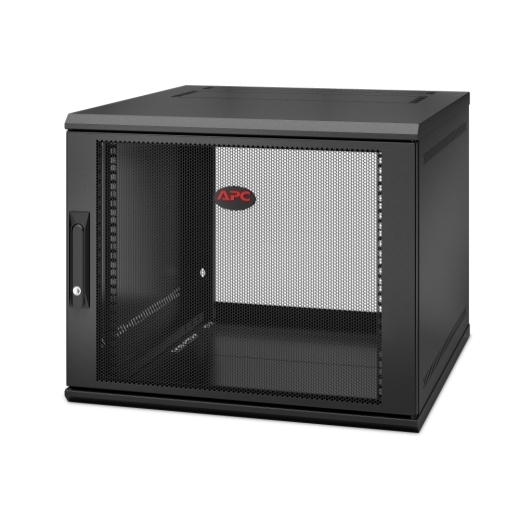 APC NetShelter 9U Wallmount Rack Enclosure Cabinet Single Hinged Server Depth New AR109SH6