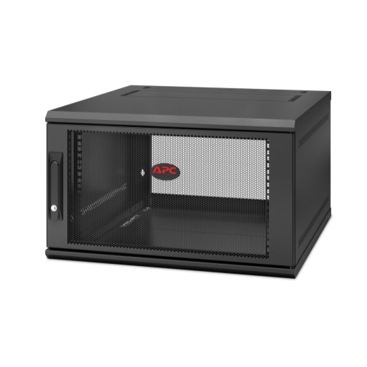 APC NetShelter 6U Wallmount Rack Enclosure Cabinet Single Hinged Server Depth New AR106SH6