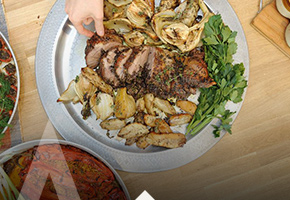 שוק טלה ממולא בפריקי