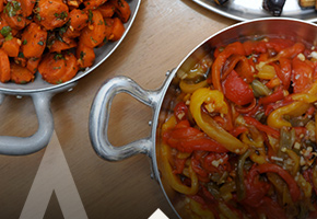 סלט פלפלים חריפים עם כוסברה