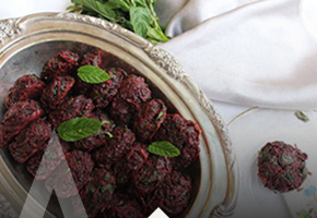 לביבות סלק ושיבולת שועל (סגול)