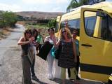 עצירה לקפה במסע לטבריה- 2009