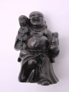 פסלון קטן של בודהה משרף חום אדום