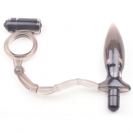 טבעת גירוי עם פלאג אנאלי - רוטטים