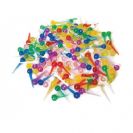 סיכות נעיצה צבעוניות חב גדולה