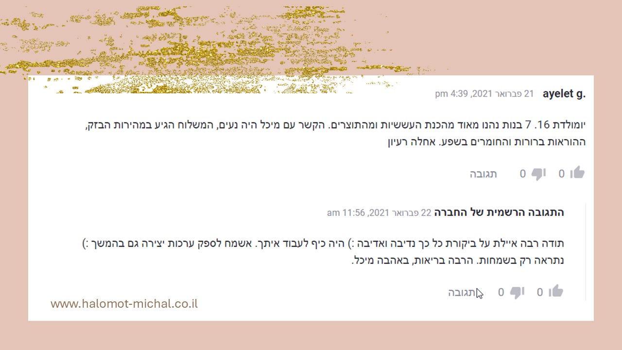 המלצות לערכות לימי הולדת