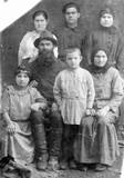 Rodion (the boy in front) with his family in Kosachevka