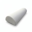 כרית חצי עגולה לבנה אורך 65 ס"מ, רוחב 23 ס"מ, גובה 12 ס"מ