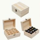 תיבת עץ לאחסון שמנים ארומטים 12 תאים