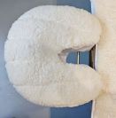 1 כיסוי בייגלה מבד מפנק דמוי צמר