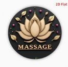 שלט עגול לחדר טיפולים