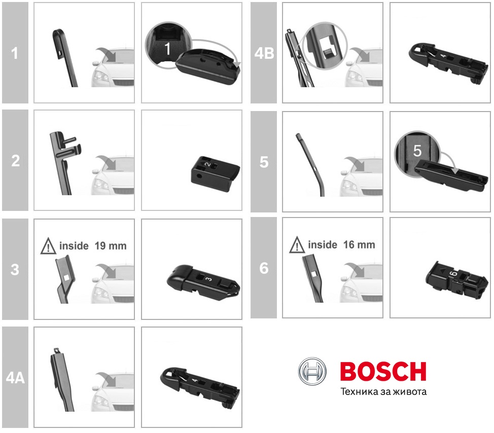 מגבים לרכב BOSCH