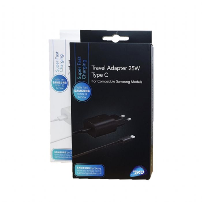 תמונה של מטען סמסונג מקורי TYPE C 25W תמונה של מטען סמסונג מקורי TYPE C 25W