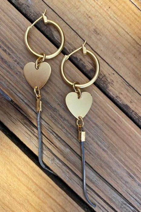 עגילים ג'יפסי לבבות