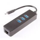 USB3.1 To Lan Gigabit Adapter עם יציאות USB3