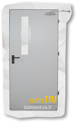 דלת אש חלון מרובע