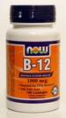 ויטמין B12 ללעיסה + חומצה פולית -NOW