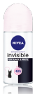דאודורנט רול און INVISIBLE FOR BLACK & WHITE שקוף (50 מ"ל) - ניוואה
