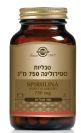 ספירולינה 750 מ"ג (100 טבליות) - סולגאר - חסר במלאי