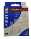 מארז פלסטרים שקופים ב-5 גדלים (48 יחידות)