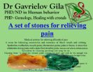 A set of stones for relieving pain