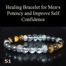 Bracelet for Men's potency sex performance improve self-confidence chakra gem