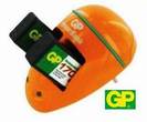 מטען 9V + זוג סוללות 9V נטענות 170mAh מבית GP
