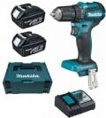 מברגה 18V ללא פחמים  + סוללות 4AH דגם DHP483 מתוצרת Makita