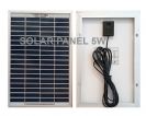 פנל סולארי 5W וואט + 1 מטר כבל