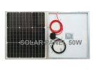 פנל סולארי 50W וואט מונו + 3 מטר כבל
