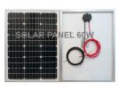 פנל סולארי 60W וואט מונו + 3 מטר כבל