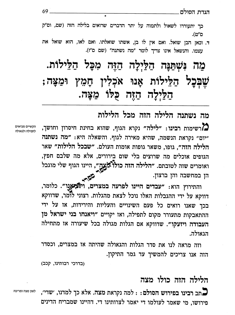 הגדת הסולם - הגדה של פסח מאמרותיו של רבי יהודה אשלג - בעל הסולם
