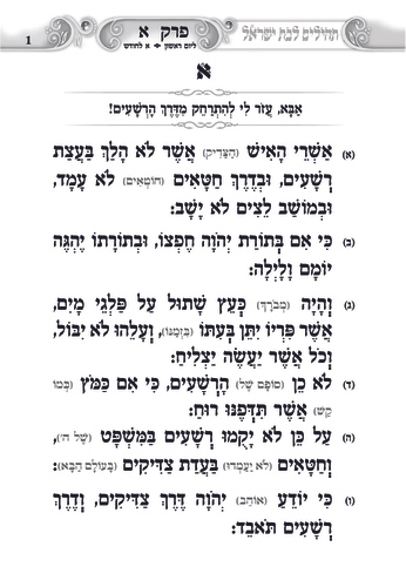 תהילים געגוגעים לה' לבת ישראל