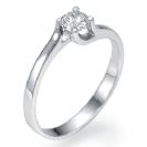 טבעת אירוסין "מעיין" בעיצוב מתפתל ועדין, טבעת קלילה ונעימה בעיצוב מודרני.