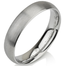 Tungsten wedding bands - delicate brushed tungsten ring - 5mm