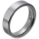Tungsten wedding bands - polished delicate tungsten ring - 6mm