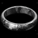 SALE - Meteor Ring 'Root of Happiness' - Meteorite Ring - Natural Meteorite Ring - Meteorite Band - Meteorite Ring - Gibeon Meteorite