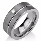 Black Gunmetal Tungsten Ring Wedding Band Diamond Ring Tungsten 9mm Tungsten Ring Man Wedding Band Male Women Stripe