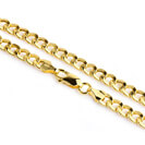 שרשרת זהב לגברים העשויה זהב צהוב 14K באורך 60 ס"מ וברוחב 5 מ"מ גורמט לגבר