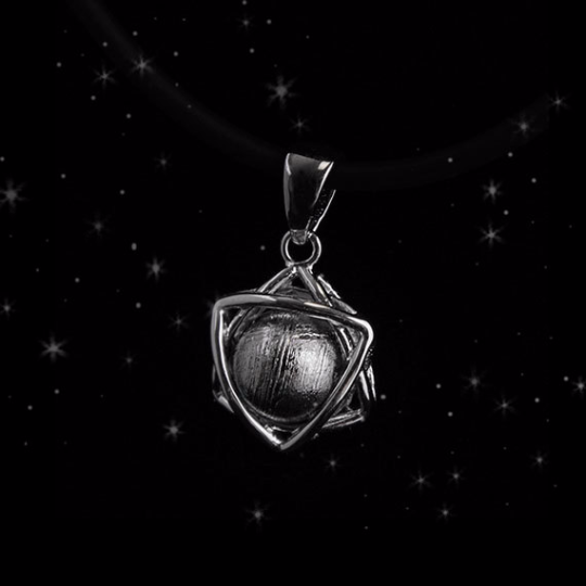 Meteorite Necklace - Meteorite Jewelry - Hexagram 