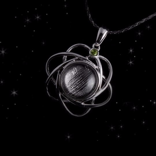 Meteorite Necklace - Meteorite Jewelry - Unique Pe