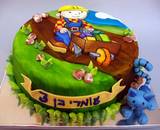 בוב הבנאי - עוגה מצויירת לעומרי בן ה-3