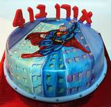 סופרמן - עוגה מצויירת לאורן בן ה-4