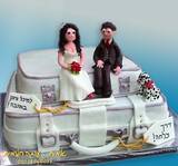 עוגת חתונה - על מזוודות בדרך לחו"ל...