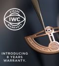 חברת IWC מעניקה 8 שנות אחריות לשעונים שלה