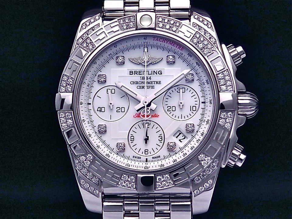 breitling watches with diamond bezel