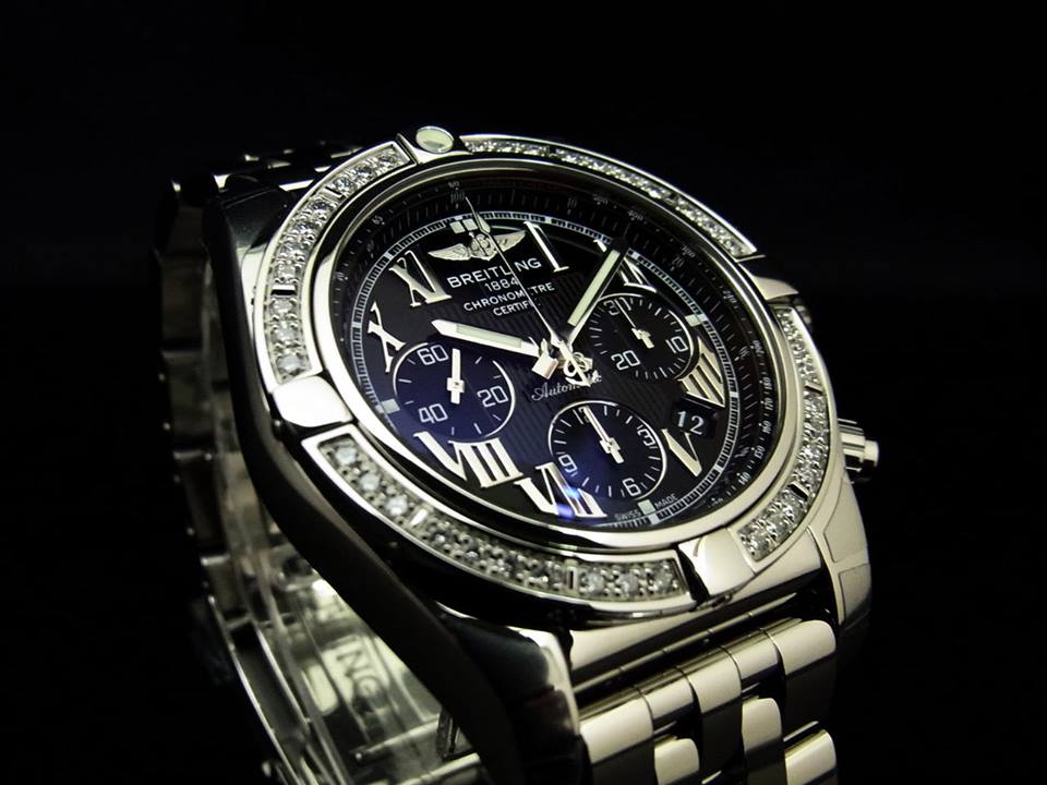 breitling superocean diamond bezel
