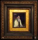 Framed signed oil on panel, portrait of Rabbi