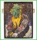 Mosaic "Chagall" Jew in Green